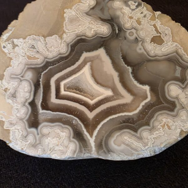 Lebanese Polyhedral Agate Geode, Matched Pair from Minieh Shore №001